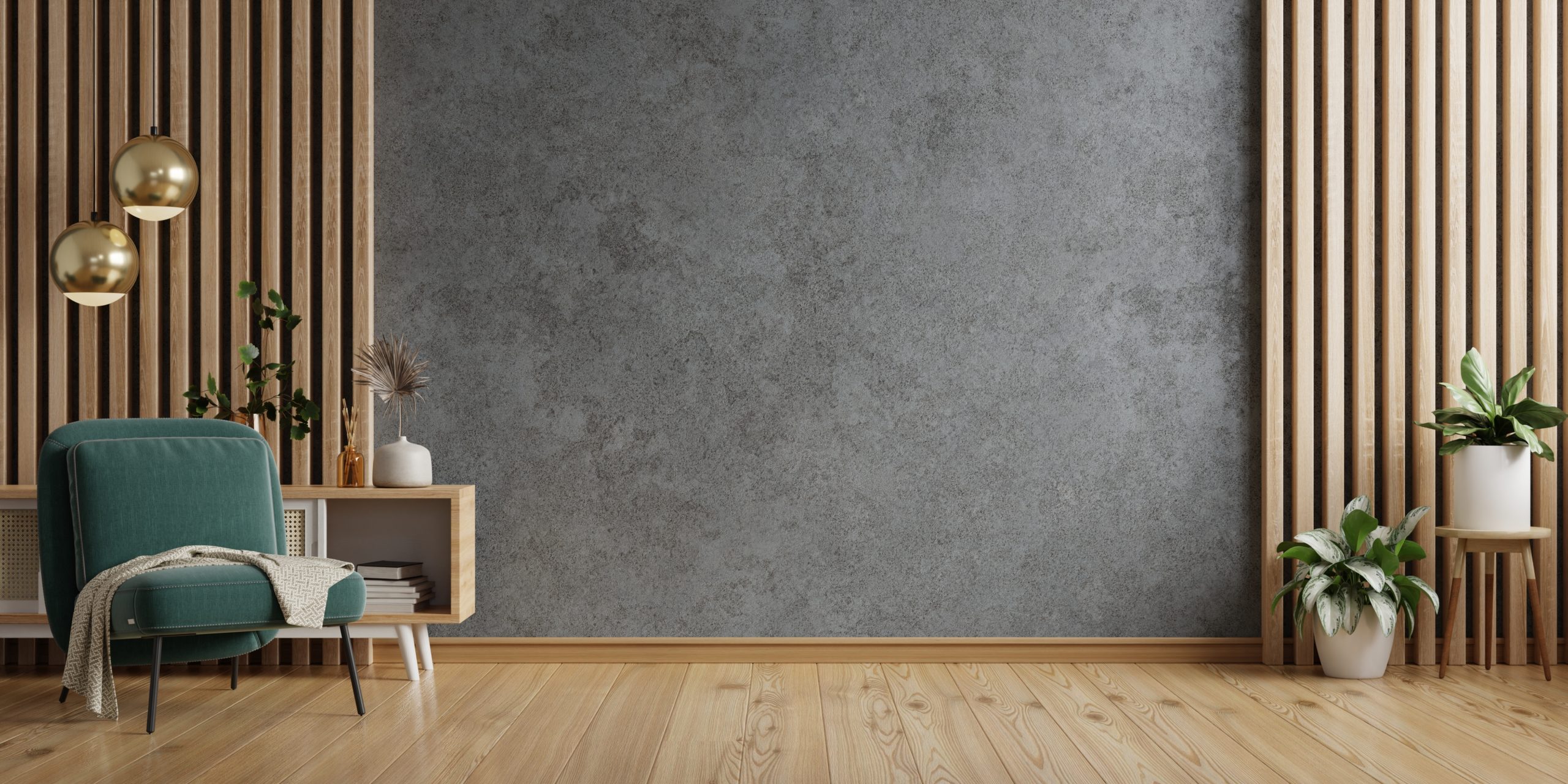 Modernes Wohnzimmer mit warmem Licht — Rollläden im Alltag